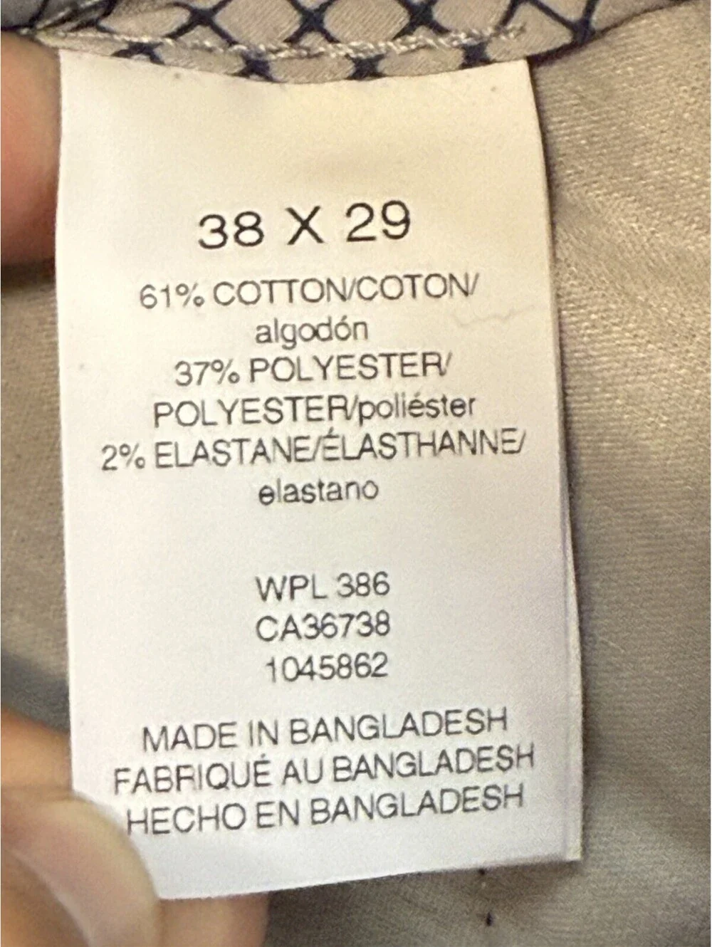 Haggar Iron Free Premium Khaki Pants Mens 38x29 Black Slim Straight NWT